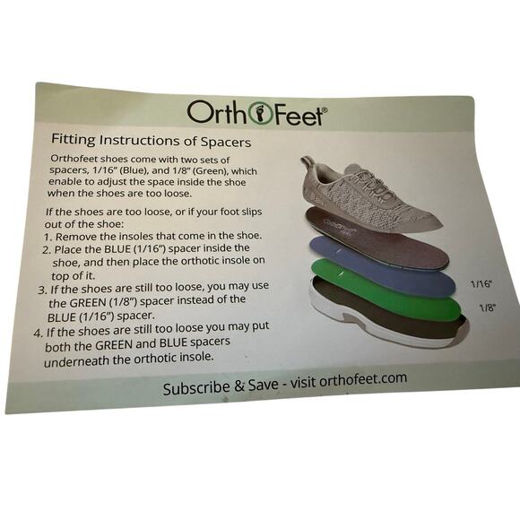 Orthofeet Set Of Spacers And Arch Booster, Women's Size 11.5, NWT - Picture 5 of 7